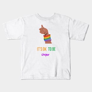 It's ok to be unique Kids T-Shirt